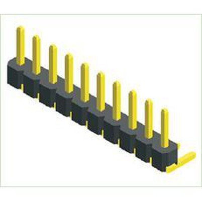 Cabeçalho de tira masculina de 2,0 mm