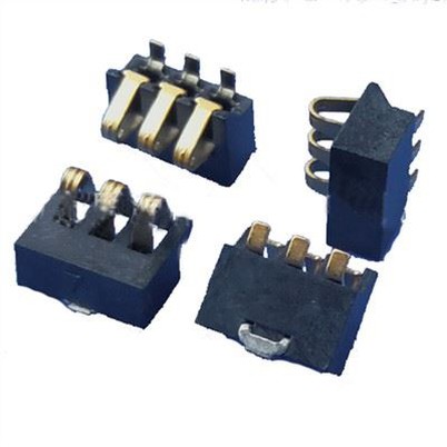 Contatos de células da moeda e clipes de bateria