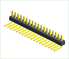 1.00 mm Cabeçalho do Pino Tipo de Ângulo de Linha Única