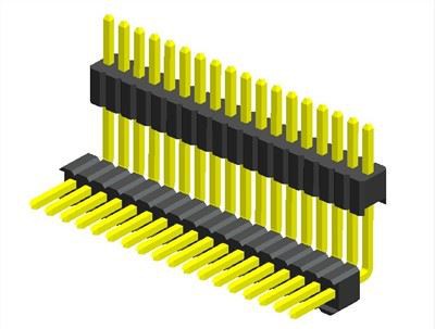 1,27mm Pitch Single Row Double Plastic Angle Type3